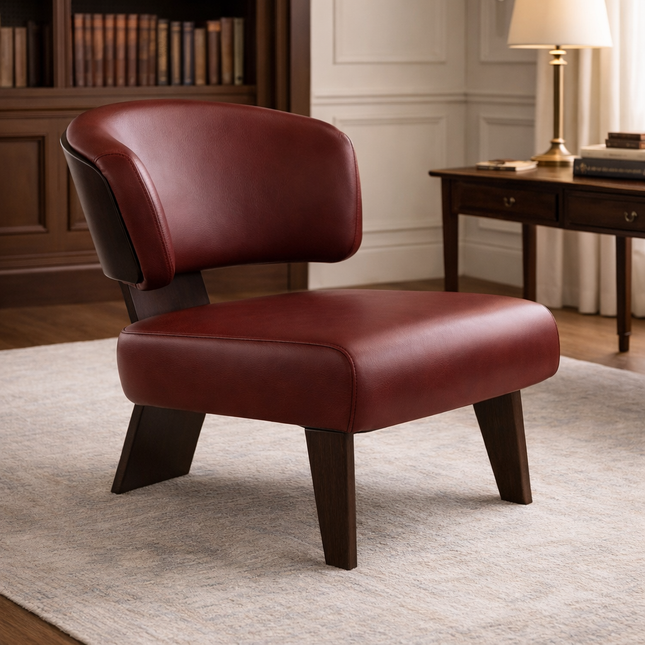 Modena Eleganza – Italian Minimalist Fabric Lounge Chair for Living Room & Leisure Spaces
