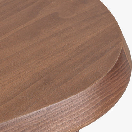 Mali river inspired sculptural coffee table with solid wood craftsmanship mid century modern design for family lounge and formal sitting area