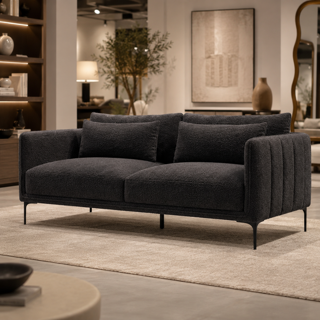 Amelise 84" Sofa- Contemporary Upholstered Extra Wide Couch for Office, Living room