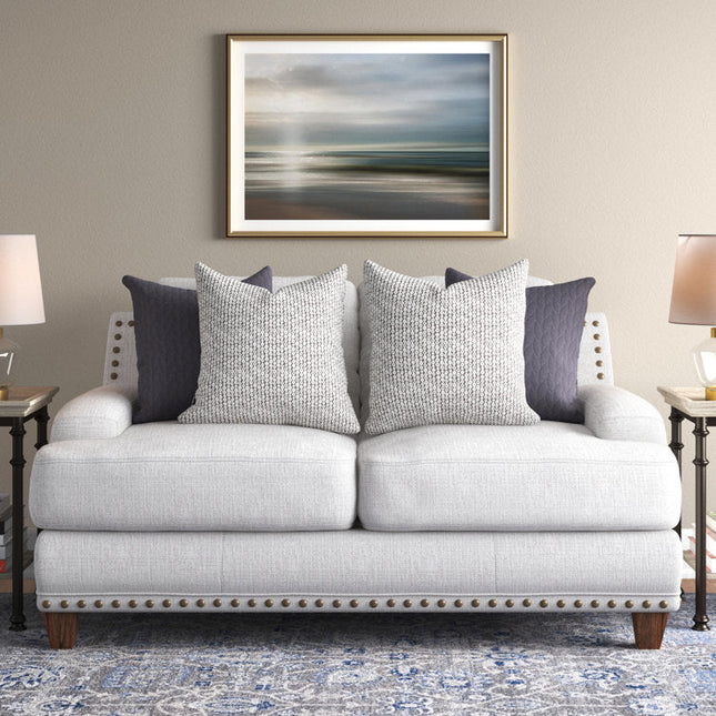 Cannes 65" Upholstered 2‑Seater Loveseat – Classic Accent Sofa for Elegant Living Spaces - Uber Decor