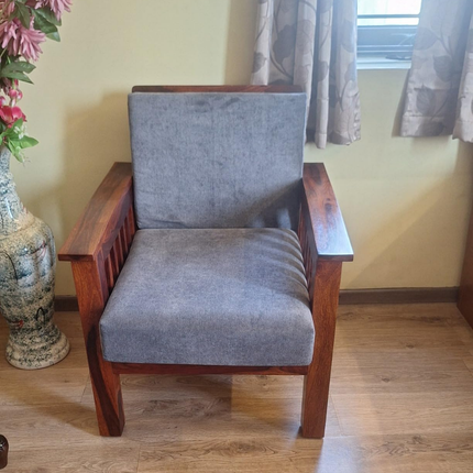 Talia- Solid Wood Modern Fusion Upholstered Armchair for Living Room or Bedroom