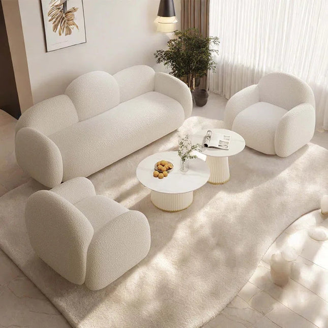 Melbourne Sculptural Sofa Modern Organic Luxury Couch for Living Room