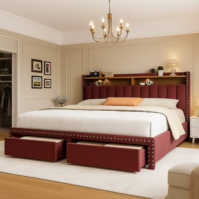 Dreamhold Storage Bed – Classic Utility with Contemporary Flair - Uber Decor