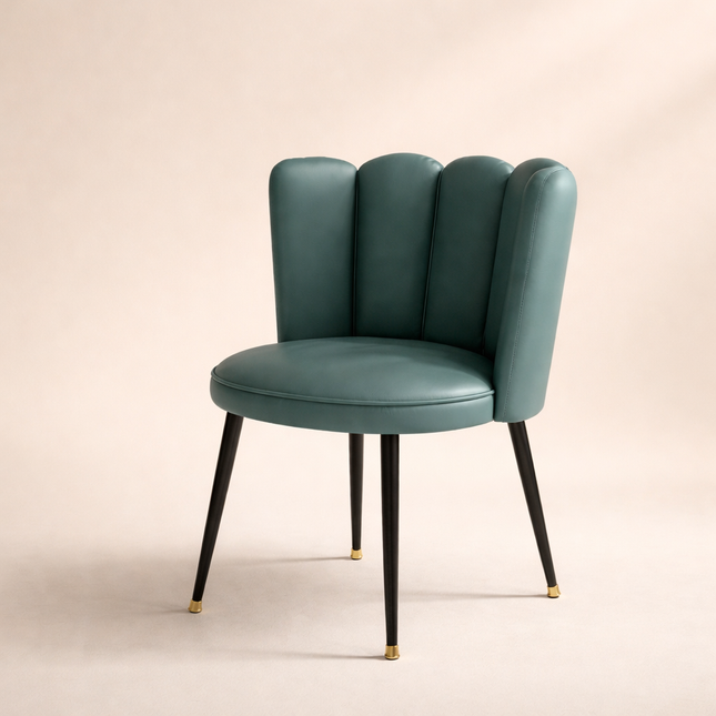 Liana Accent Chair - Mid Century Modern Upholstered Side Chair for Dining Room - Uber Decor