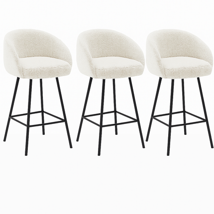 Talise 360 Revolving Swivel Bar Stool- Modern Counter Height Tall Bar Chair for Kitchen Counter or Cafe - Uber Decor
