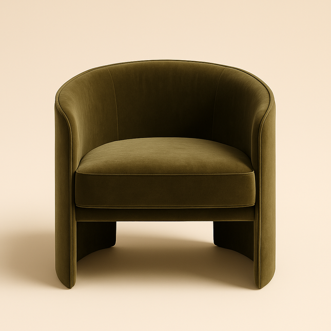 Luna Moda – Modern Accent Chair for Living Room & Lounge Spaces - Uber Decor