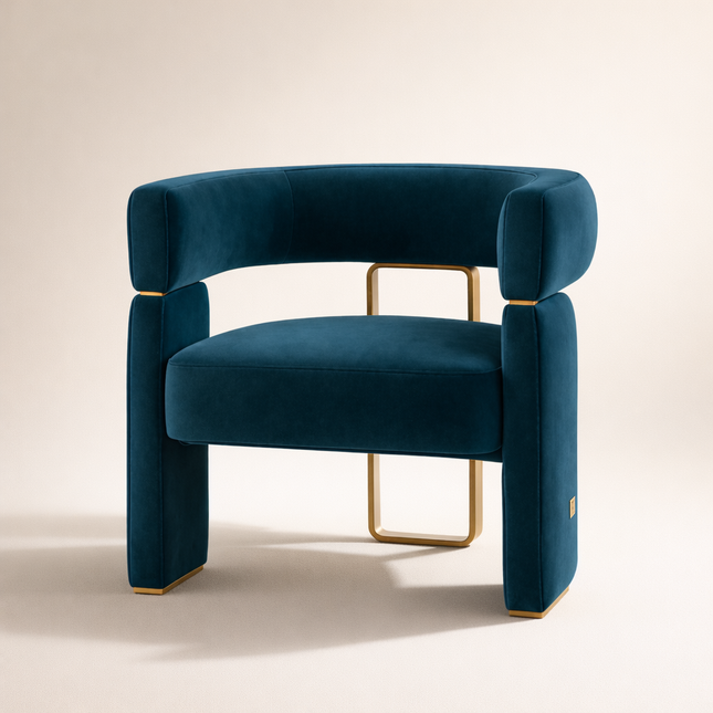 Zenith Comfort – Modern Minimalist Customizable Lounge Armchair for Living Room & Hospitality Spaces