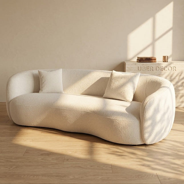 Delhi 94" Curved Sofa- Modern Curved Sofa - Soft and Comfortable Seating for Living Room, Lounge and Reception Area