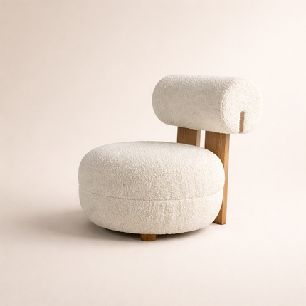 Siya Modern Unique Accent Chair with Backrest - Nordic Living Room Furniture - Uber Decor