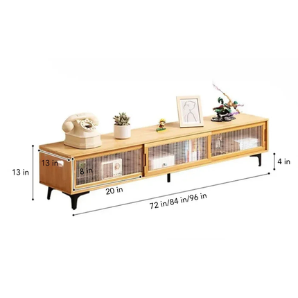 Solva Crest – Retro Modern TV Cabinet, Japandi Inspired Console