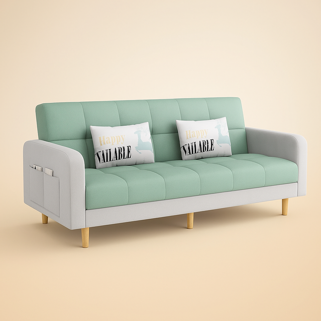 Barcelona 66" Sofa Bed- 3 Seater Small Foldable Dual-Purpose Double Sofa Come Bed for Home or Office - Uber Decor