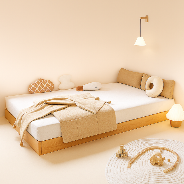 Calm Nest Minimal Floor Bed – Contemporary Kids & Teen’s Essential - Uber Decor