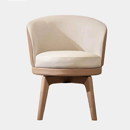 Stella Arco – Italian Minimalist Optional Swivel Dining & Vanity Chair with Nordic Armrest Design - Uber Decor