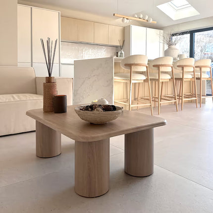 Sobat Coffee Table Modern Organic Contemporary Nordic Inspired Designer Center Table Custom Finish Multi Leg Statement Table for Creative Living Space