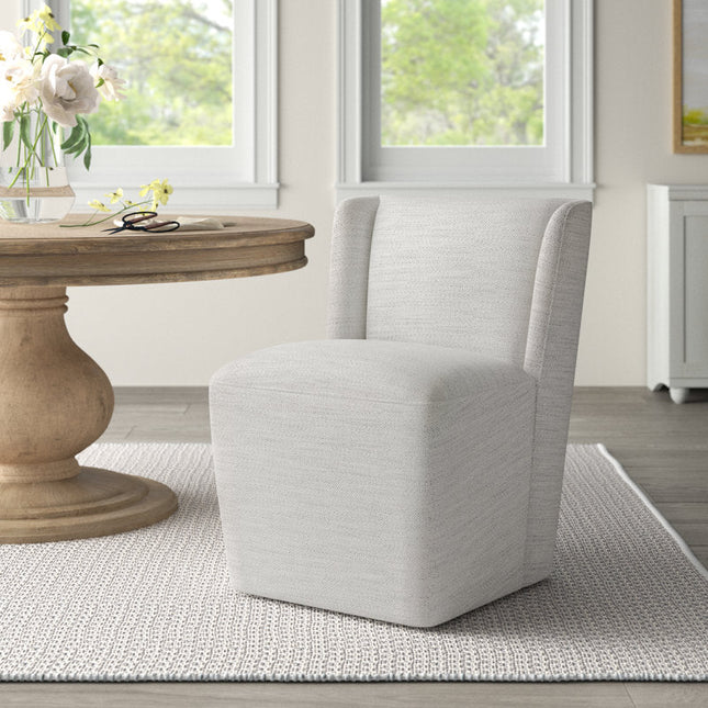 Caro Modern Side Chair with Subtle Wing Back and Streamlined Silhouette for Contemporary Living Spaces - Uber Decor