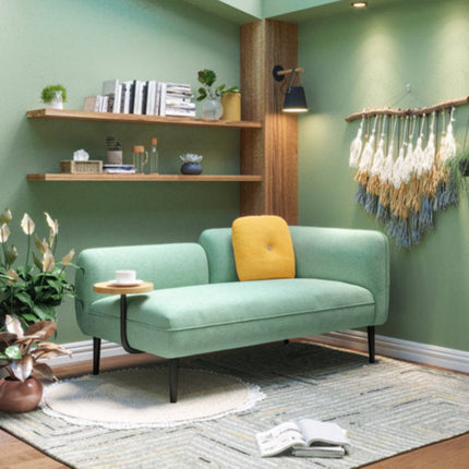 Osaka 62" 2‑Seater Couch with Movable Side Table – Mid‑Century Sofa for Living & Lounge Spaces - Uber Decor