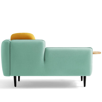 Osaka 62" 2‑Seater Couch with Movable Side Table – Mid‑Century Sofa for Living & Lounge Spaces - Uber Decor