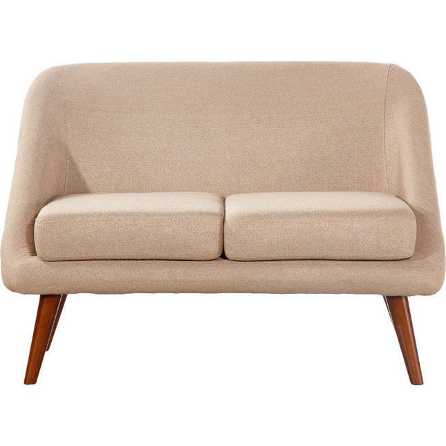 Milo 49" 2‑Seater Curved Loveseat – Customisable Mid-Century Modern Sofa for Compact Living - Uber Decor