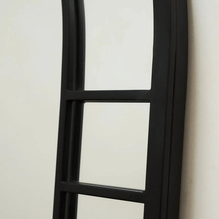 HavenArch- Arched Top Full Length Metal Framed Door Style Mirror for Entrance Foyer, Living Room, Boutique or Clothing Store - Uber Decor