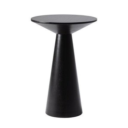 The Aria Cone End Table – Custom Wooden Conical Pedestal in Japandi Scandinavian Style for Living Room, Bedroom, or Lounge - Uber Decor
