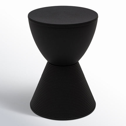 The Modena Drum End Table – Modern Wooden Accent with Hidden Storage in Multicolor Finishes for Living Room, Bedroom & Balcony - Uber Decor