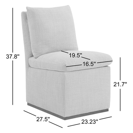 Taru Modern Side Chair with Curved Silhouette and Minimal Design Ideal for Dining or Living Spaces