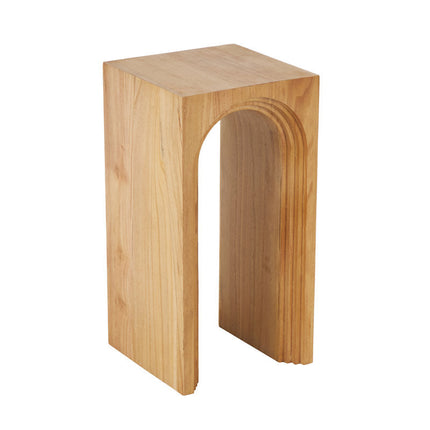 The Arcadia Table – Custom Arch-Inspired Wooden Side Table in Modern Japandi Style for Living Room, Bedroom, or Lounge - Uber Decor