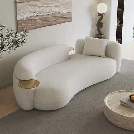 SkyHaven Cloud Lounge Sofa - Ultra-Soft Curved Couch for Minimalist Living Rooms - Uber Decor