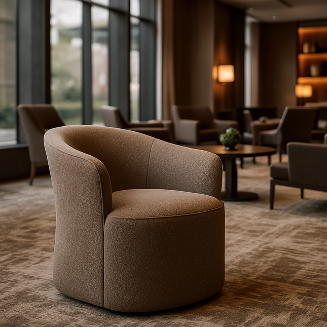 Blyss Contemporary Side Chair with Curved Back and Seamless Silhouette Ideal for Dining Room Bedroom or Lounge Space