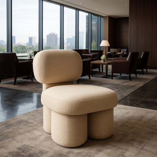 Prism Rest Kids Room Chair Mid Century Modern Scandinavian Inspired Upholstered Fixed Base Creative Chair Living Room and Bedroom