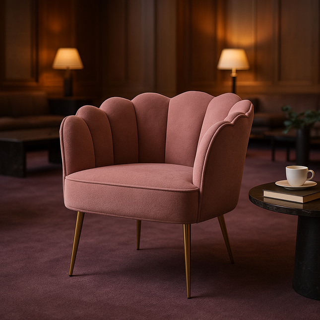 LuxeWide Wide Barrel Chair - Accent Chair for Dining Room or Living Room - Uber Decor