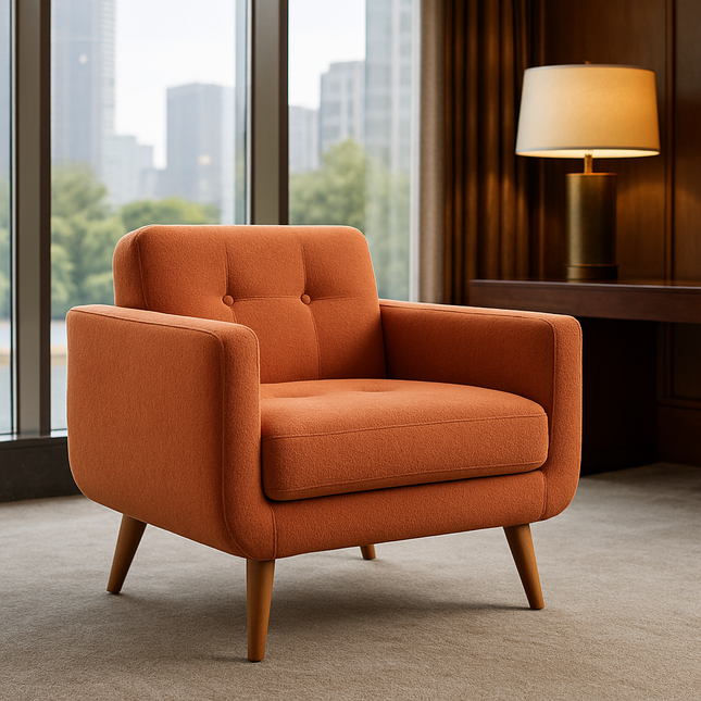Elena Contemporary Accent Armchair for Living Room and Reading Area - Uber Decor