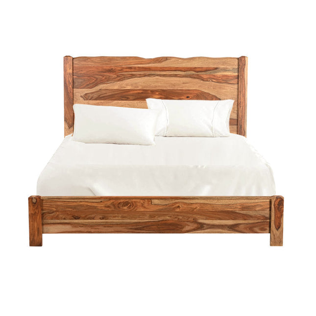 ChestnutRise Handcrafted Panel Bed for Timeless Indian Homes - Uber Decor