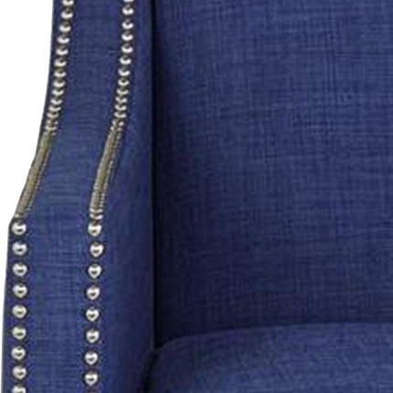 Rhesia- Traditional Style Square Shaped Embellished Upholstered Armchair for Living Room or Study - Uber Decor
