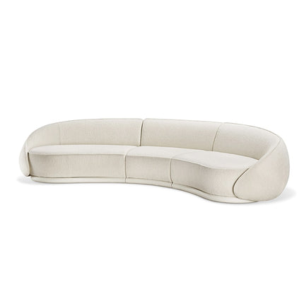 Rabat Curved Sectional Sofa Modern Japandi Luxury Sofa Customizable Made-to-Order Living Room Couch