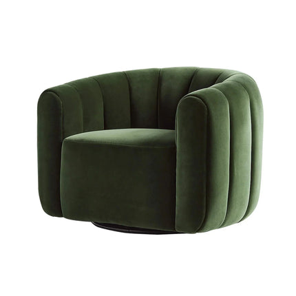 Serenity Curve – Mid-Century Modern Japandi-Inspired Lounge Chair - Uber Decor