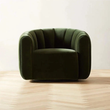 Serenity Curve – Mid-Century Modern Japandi-Inspired Lounge Chair - Uber Decor