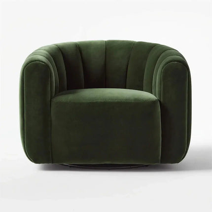 Serenity Curve – Mid-Century Modern Japandi-Inspired Lounge Chair - Uber Decor