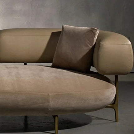 Solea Curve – Modern Chaise Lounge with Armrest for Living Room & Lounge Spaces - Uber Decor