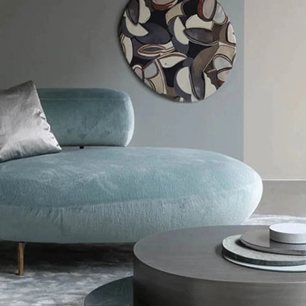 Solea Curve – Modern Chaise Lounge with Armrest for Living Room & Lounge Spaces - Uber Decor