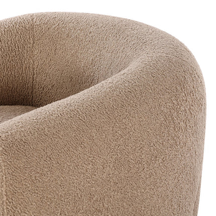 Tayra Accent Chair- Cute Oversized Upholstered Barrel Chair with Extra Depth and Height Seating - Uber Decor