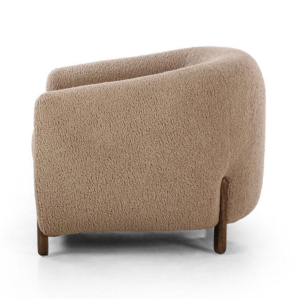 Tayra Accent Chair- Cute Oversized Upholstered Barrel Chair with Extra Depth and Height Seating - Uber Decor