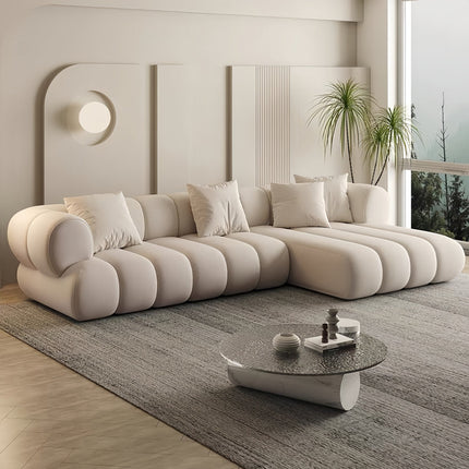 Miami Modular 7-Seater Sectional Sofa Japandi Contemporary Bubble Sofa for Living Room & Lounge