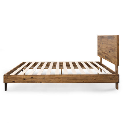 RustGroove Minimalist Reclaimed Platform Bed for Modern Homes - Uber Decor