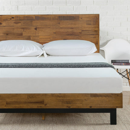 RustGroove Minimalist Reclaimed Platform Bed for Modern Homes - Uber Decor