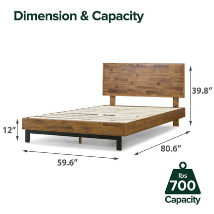 RustGroove Minimalist Reclaimed Platform Bed for Modern Homes - Uber Decor