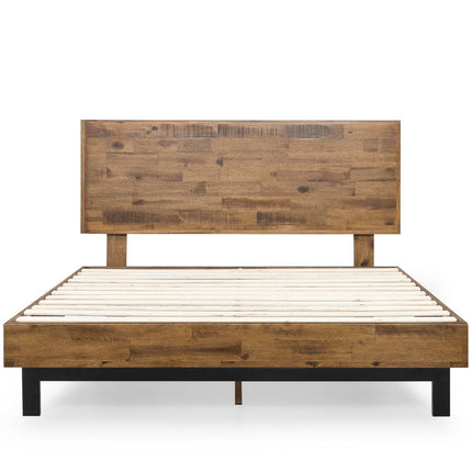 RustGroove Minimalist Reclaimed Platform Bed for Modern Homes - Uber Decor