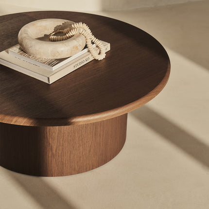Marico Round Coffee Table Modern Contemporary Bauhaus Inspired Designer Center Table Custom Finish Minimalist Accent Table for Cozy Seating Area