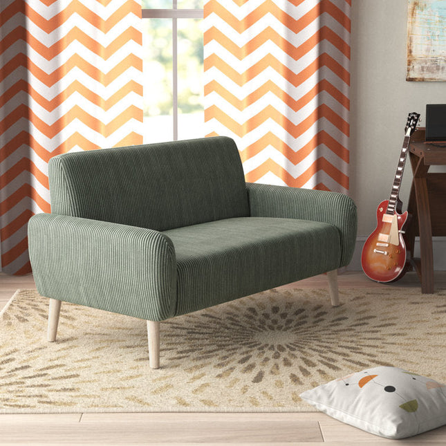 Viona 57" Loveseat- Mid Century Modern Upholstered 2 Seater Sofa for Living Room, Hotel or Bedroom - Uber Decor