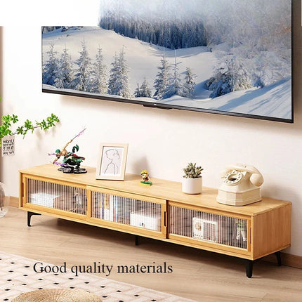 Solva Crest – Retro Modern TV Cabinet, Japandi Inspired Console - Uber Decor